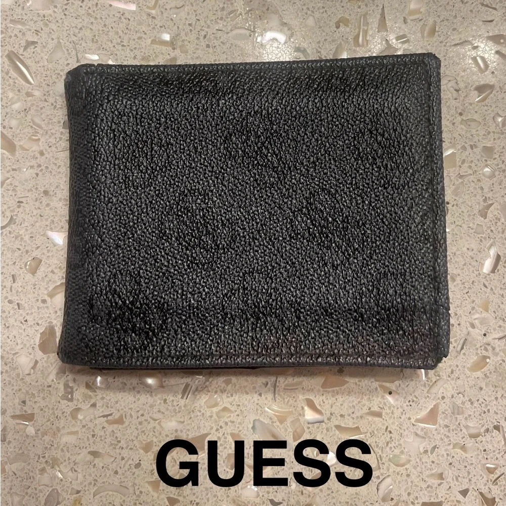 GUESS Black Textured Wallet